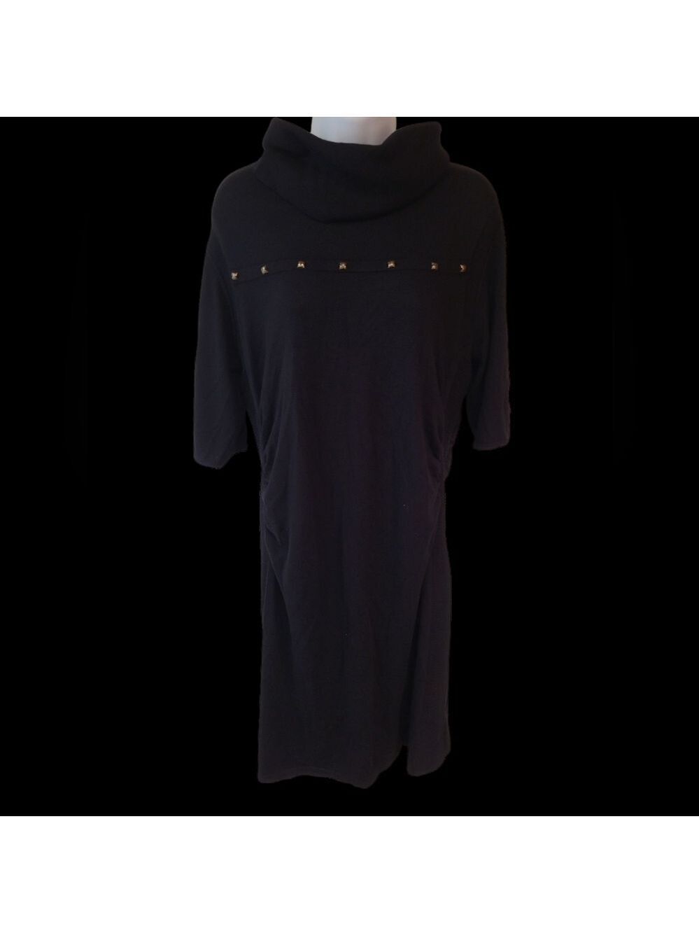 Dress Barn Turtle Neck Knit Sweater Dress Size XL Elbow Length Sleeve